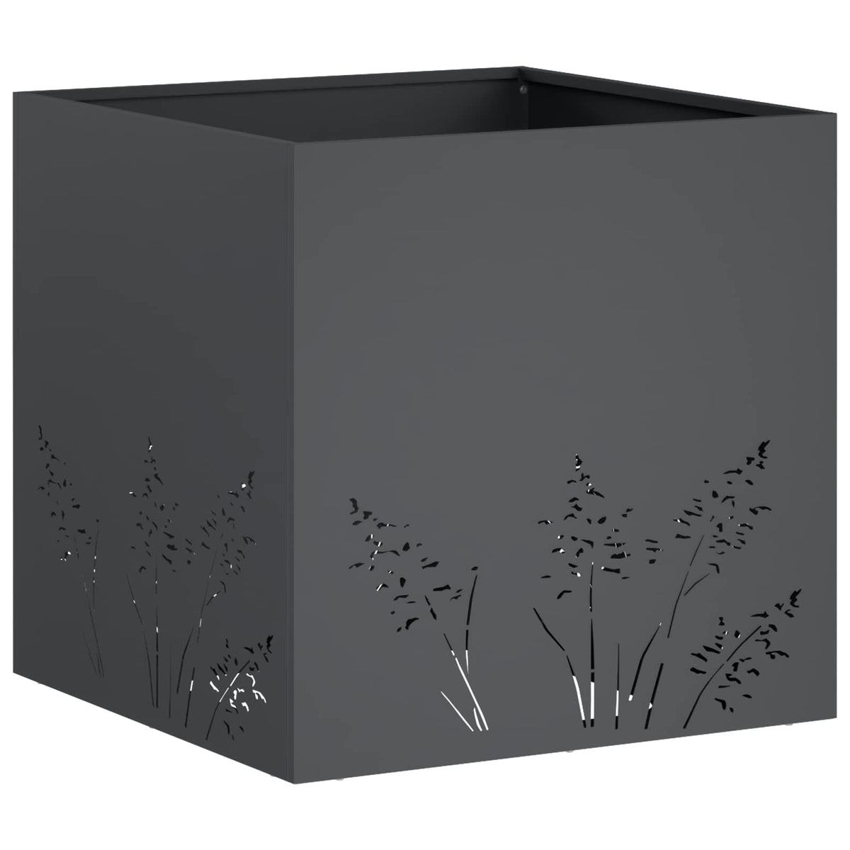 Garden Planter 2 pcs Anthracite 50 x 50 x 49 cm