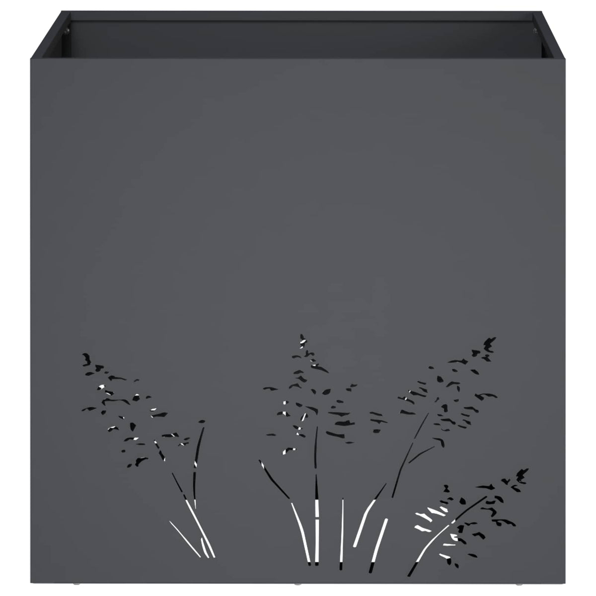 Garden Planter 2 pcs Anthracite 50 x 50 x 49 cm
