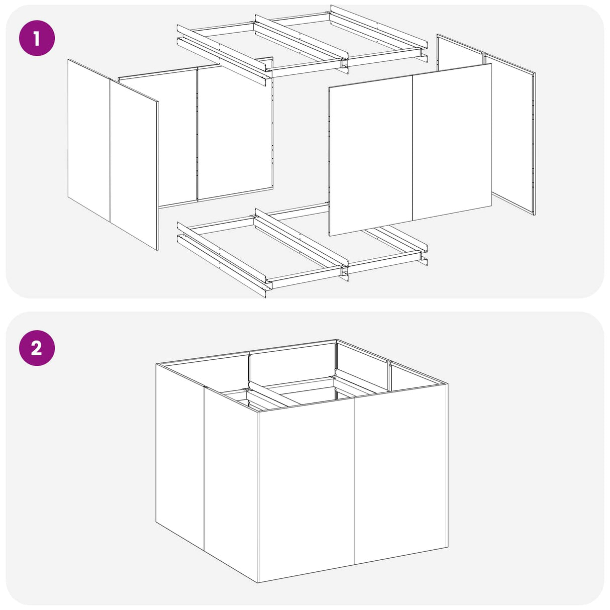 Garden Planter Black 80 x 80 x 60 cm Cold-rolled Steel
