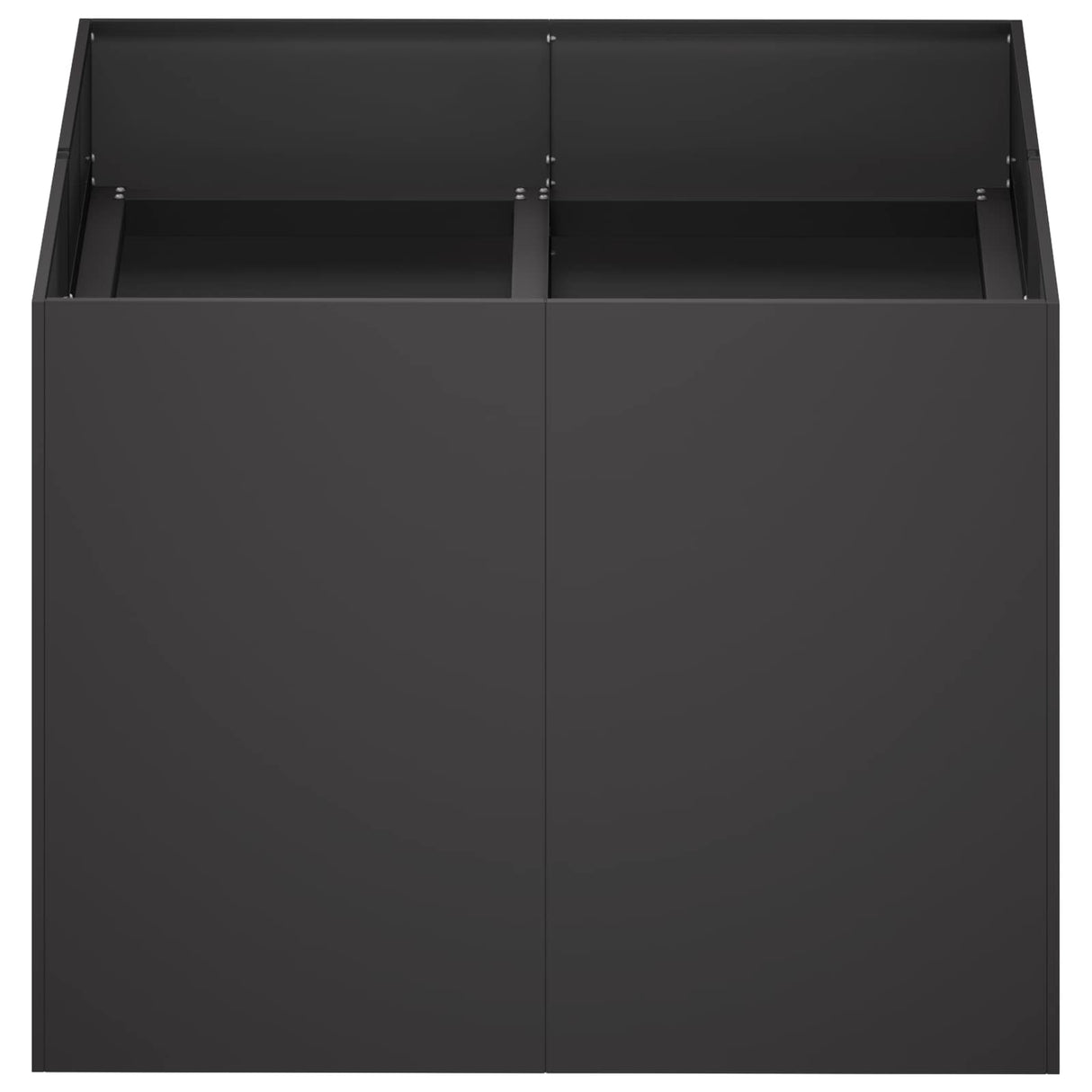 Garden Planter Black 80 x 80 x 60 cm Cold-rolled Steel
