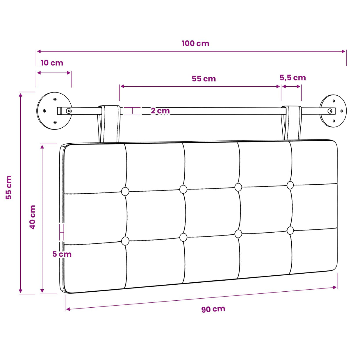 Hanging Headboard Fabric