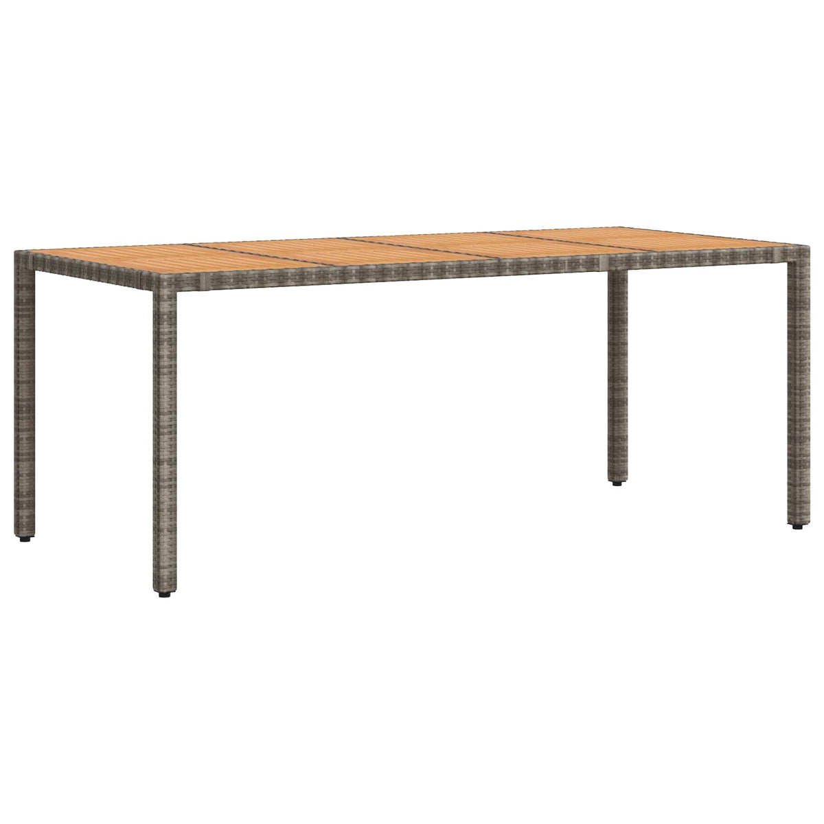 Outdoor Dining Set 7 pcs Light Grey and Dark Grey