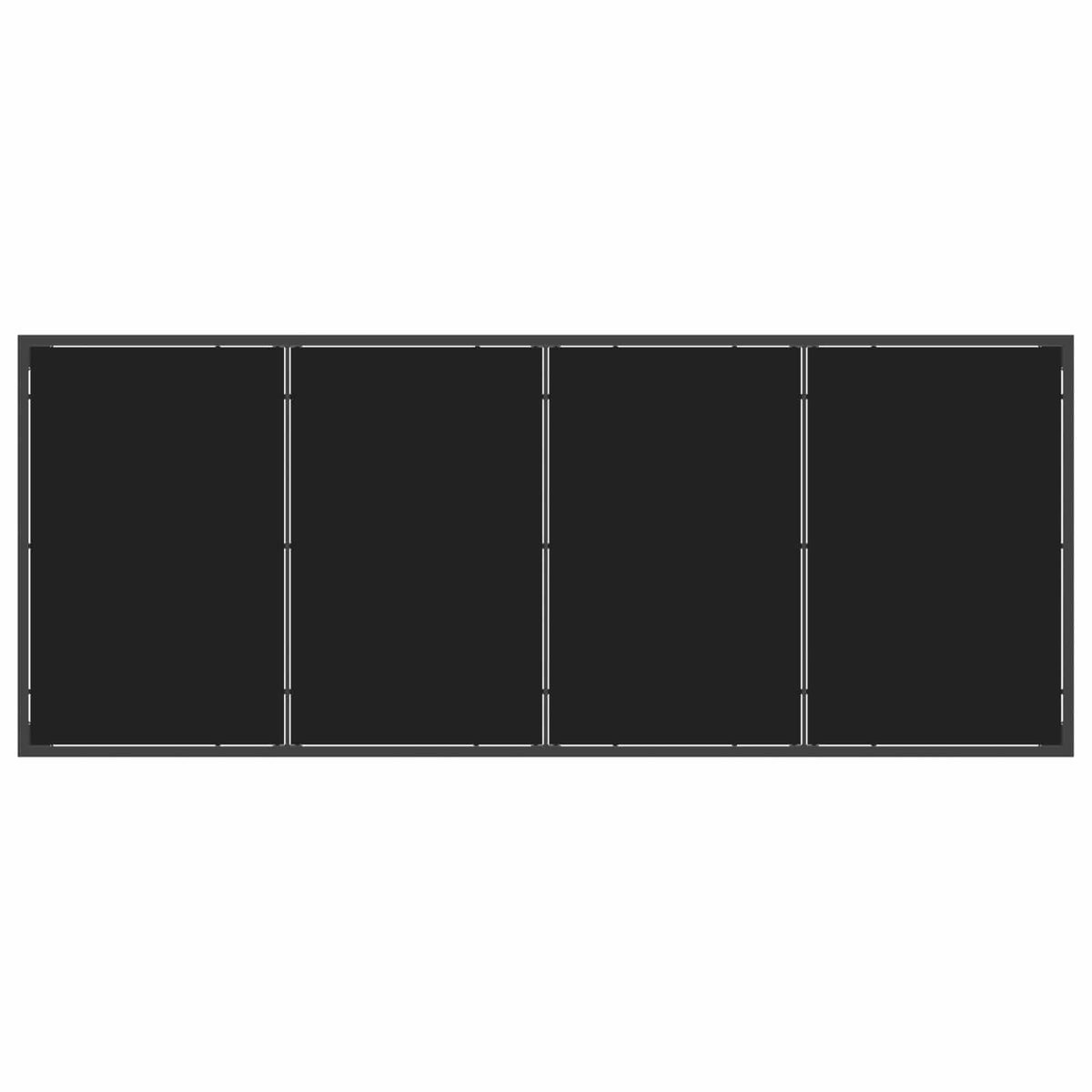 Outdoor Dining Set 7 pcs Black Poly Rattan