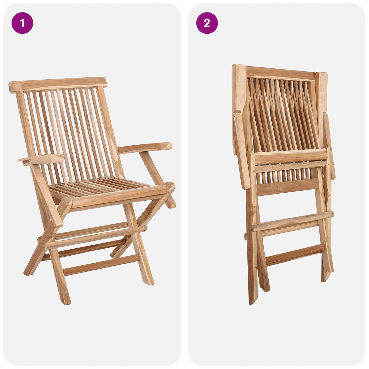 Garden Furniture Set 9 pcs Natural Solid Teak Wood