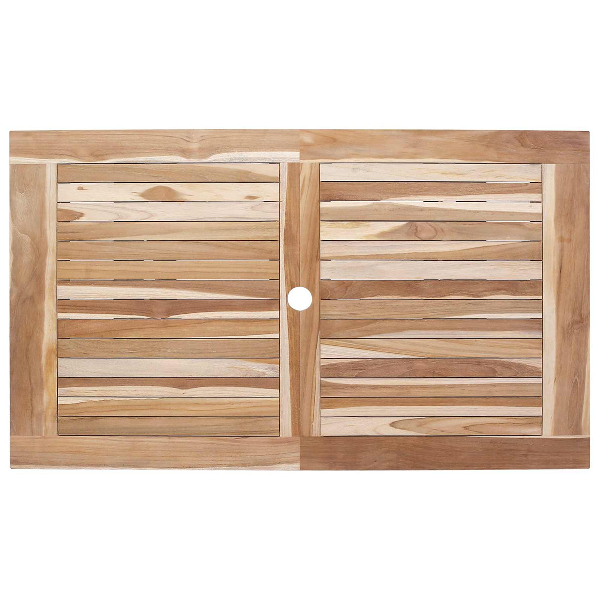 Folding Garden Table Natural 120 x 70 x 75.5 cm Solid Teak Wood