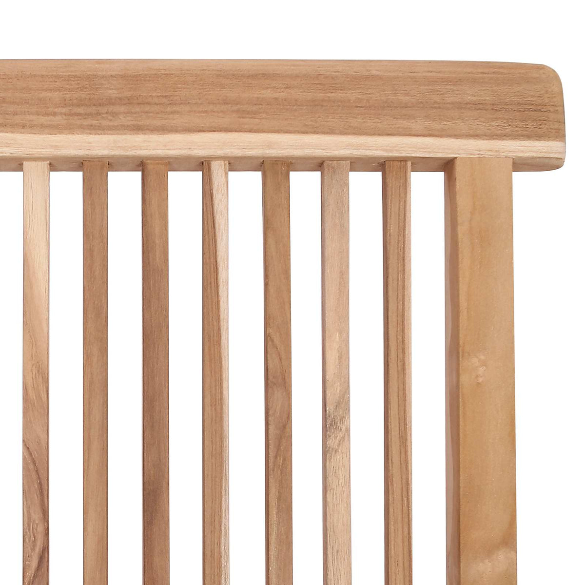 Folding Garden Chair 4 pcs Natural Solid Teak Wood