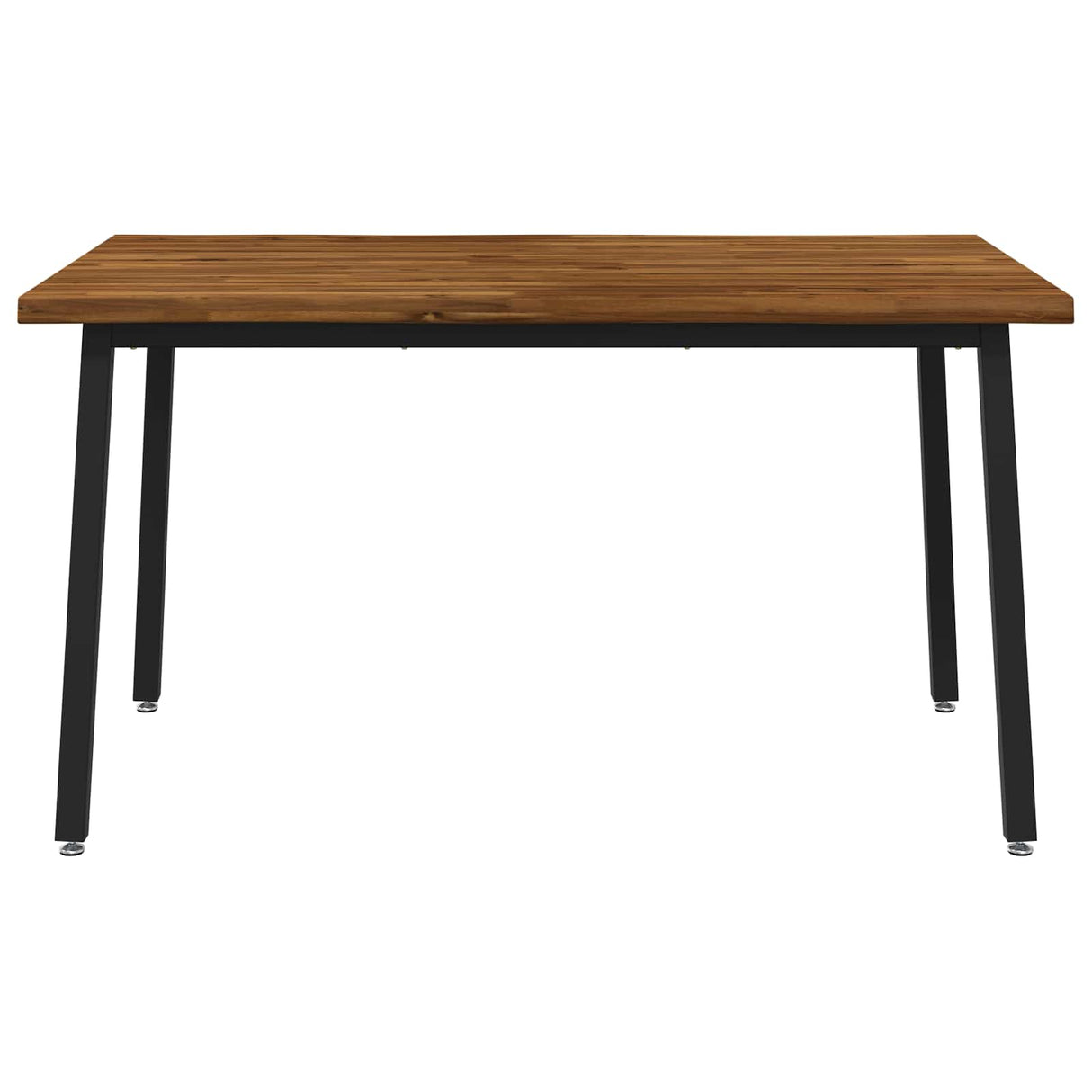 120 x 90 x 75 cm Solid Acacia Wood Natural and Black