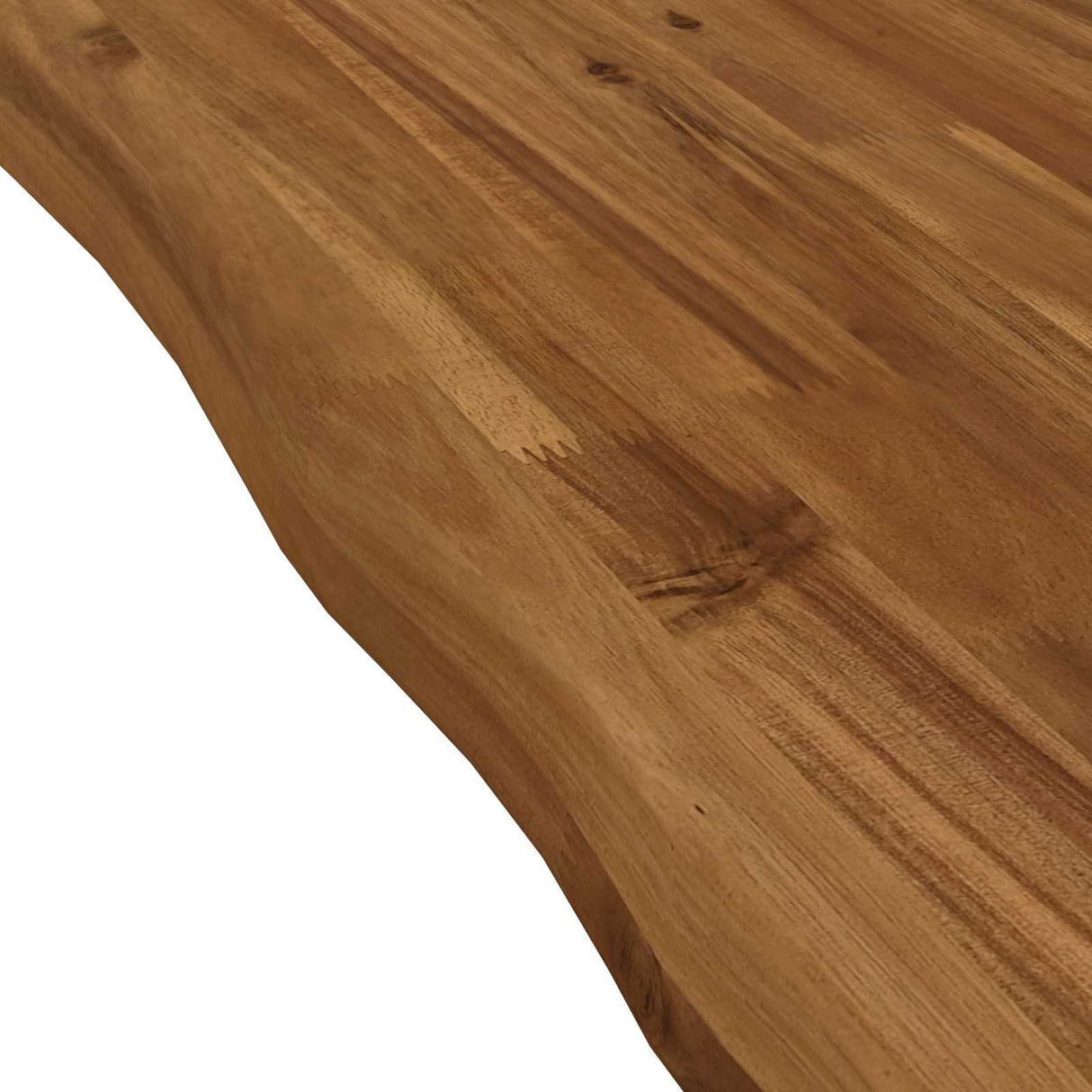 Rectangular Table Top 60 x 60 x 3.5 cm Square Solid Acacia Wood
