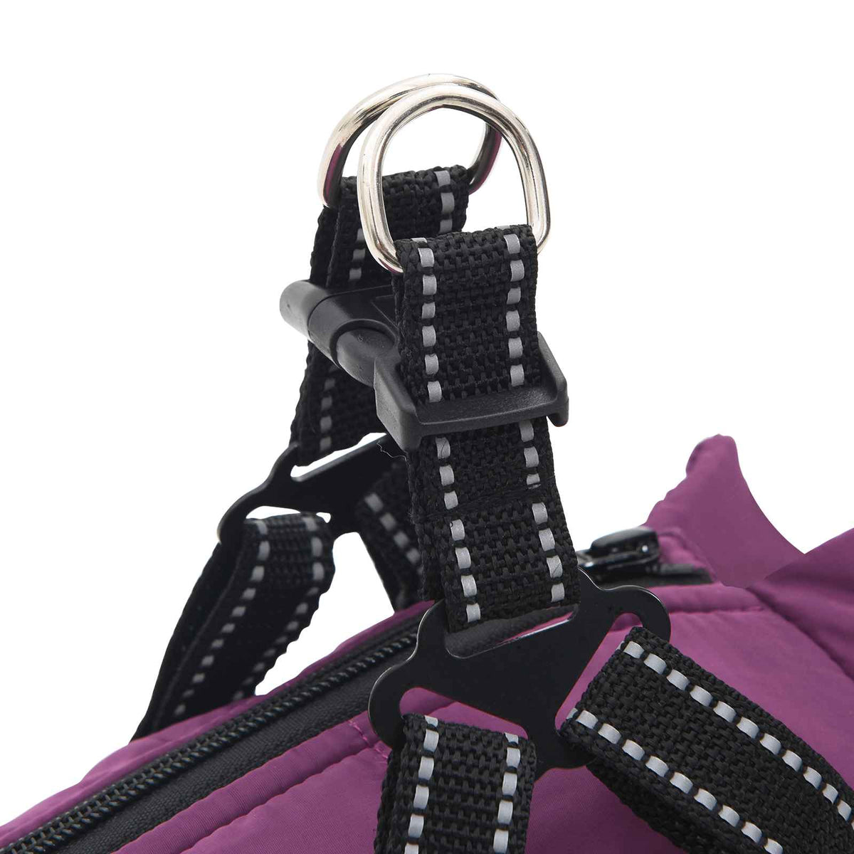 Dog Coat Purple L32 Fleece and Polyester