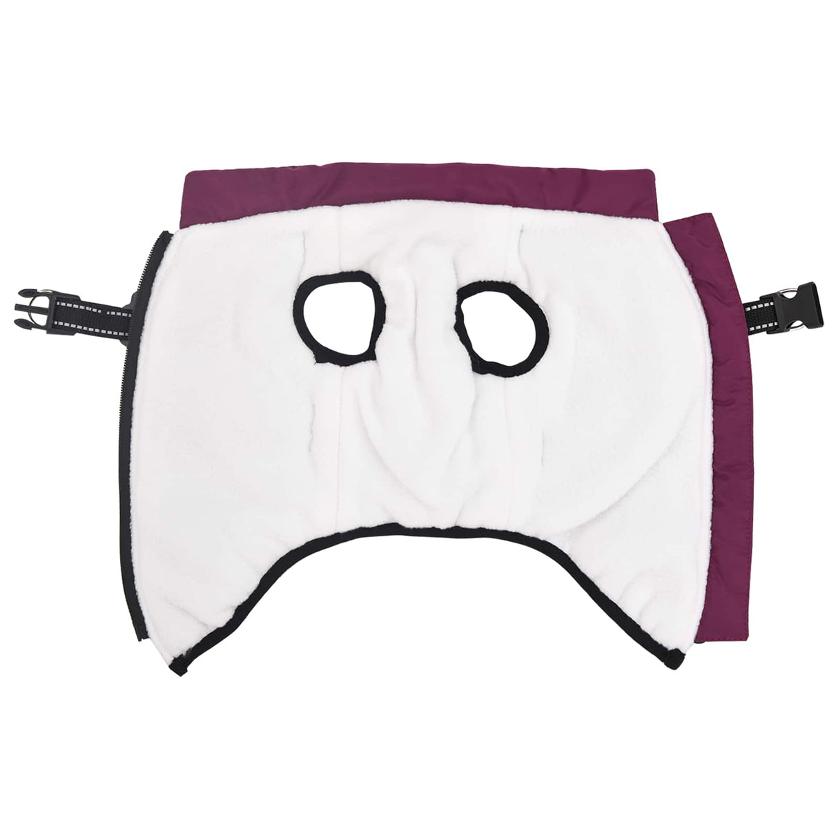 Dog Coat Purple L40 Fleece and Polyester
