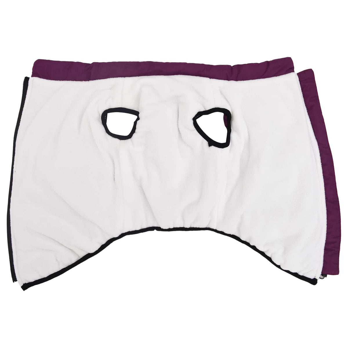 Dog Coat Purple L44 Fleece and Polyester