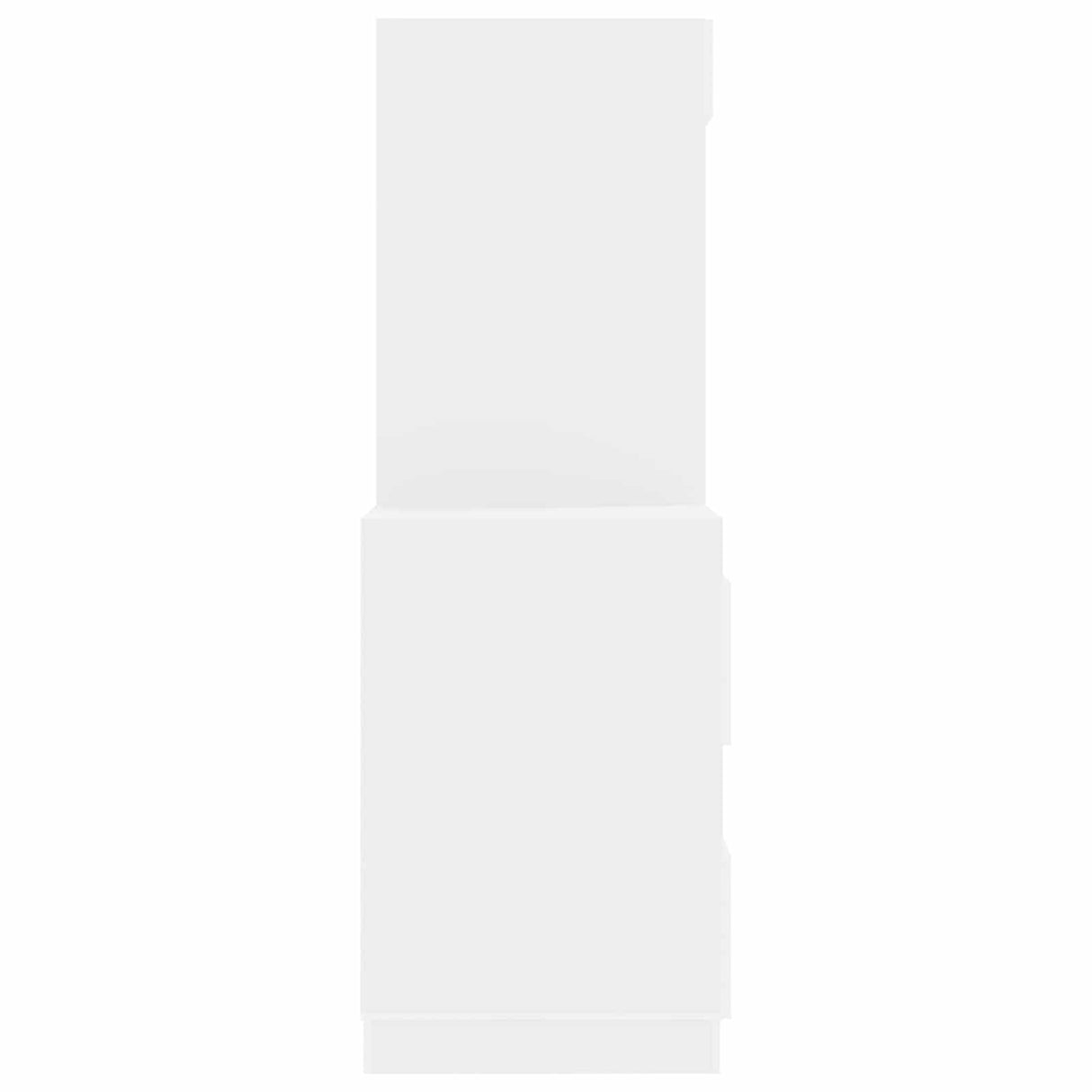 Laundry Cabinet Set with Storage 2 pcs White Engineered wood