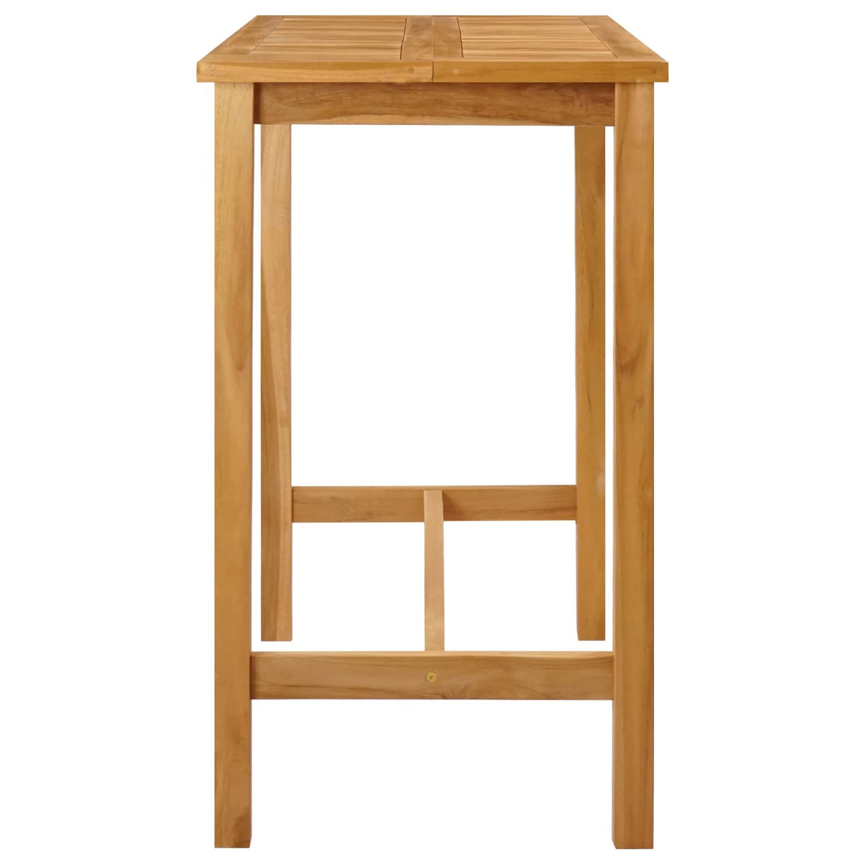 Bar Table Natural 110 x 60 x 105 cm Solid Teak