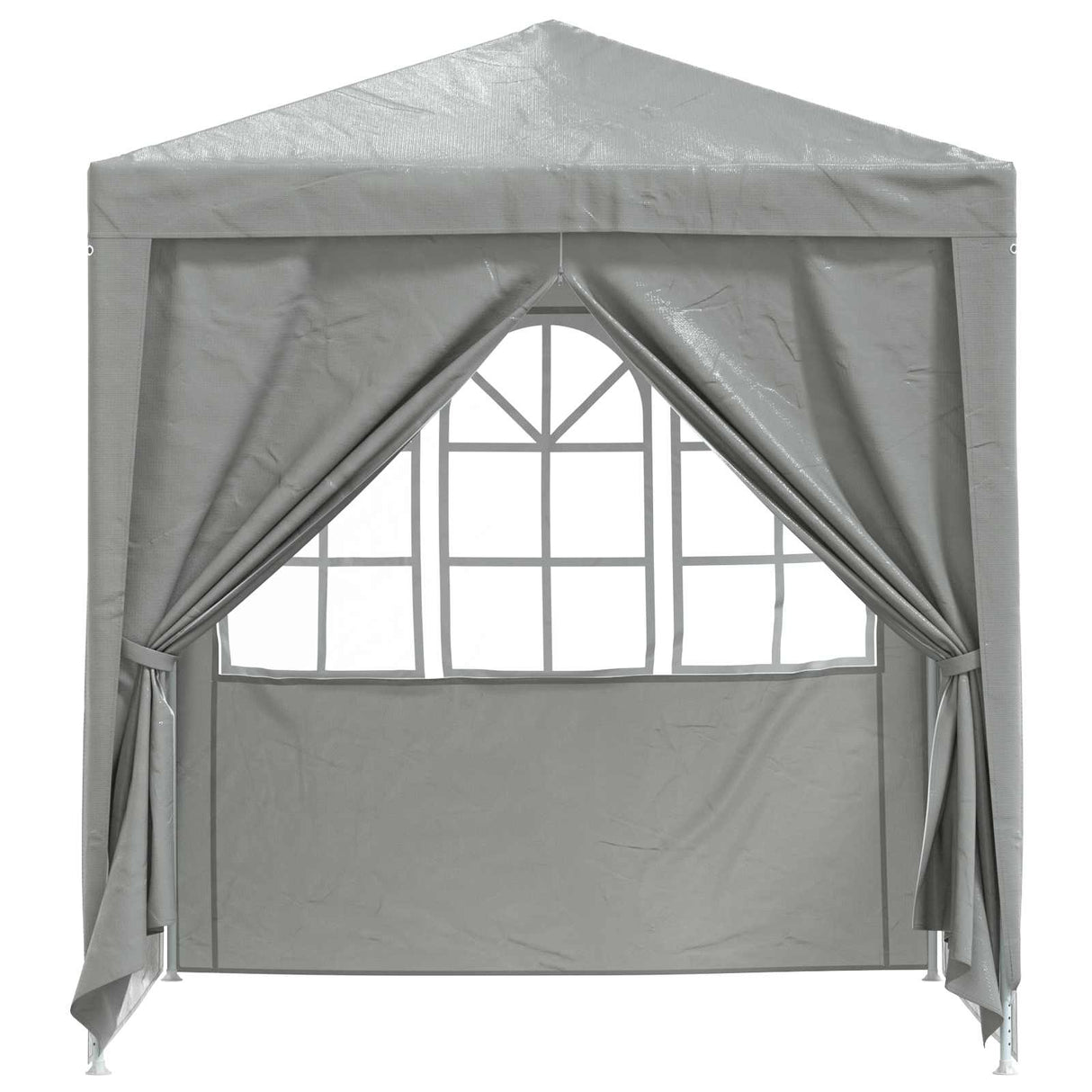 Party Tent Light Grey 200 x 200 x 240 cm PE and Steel