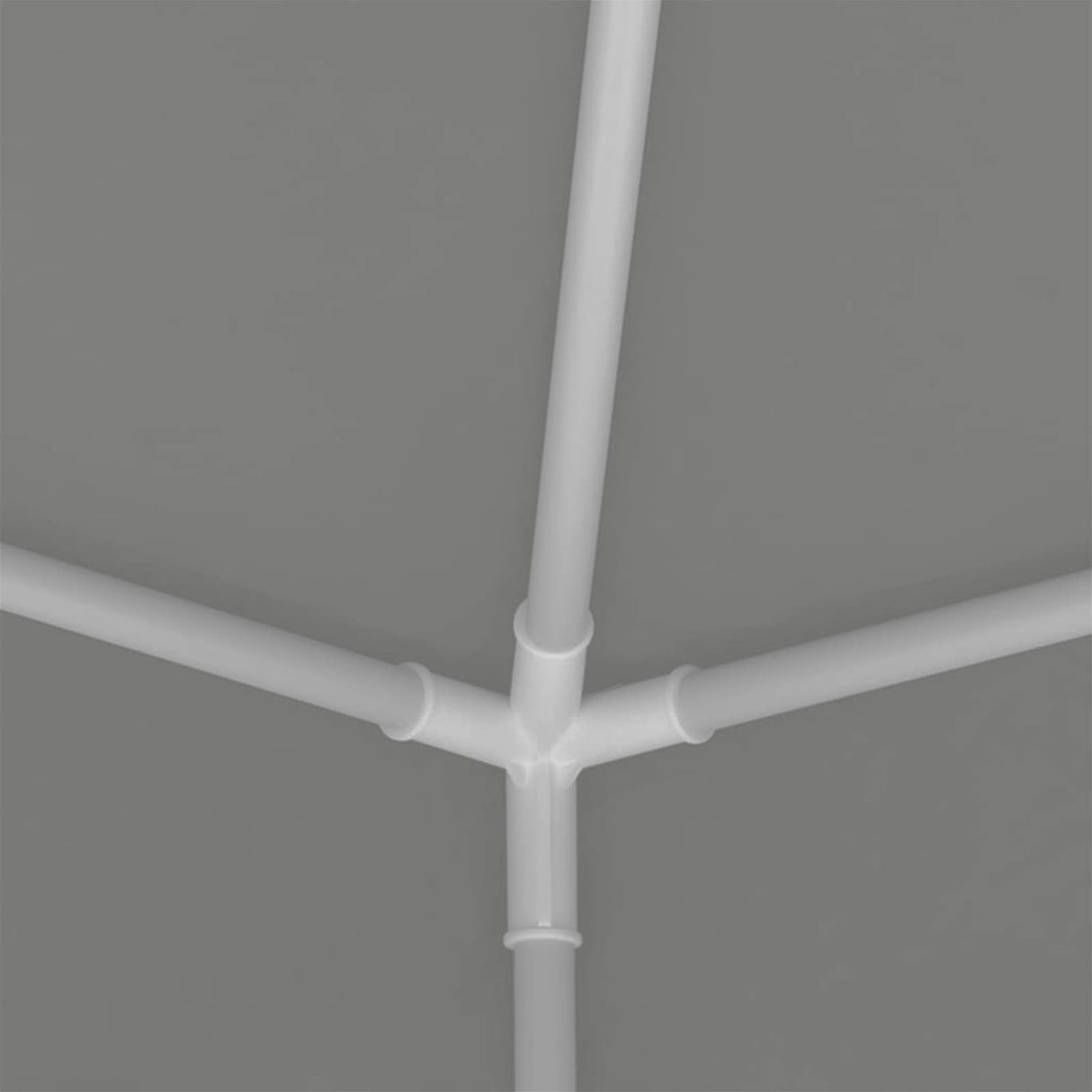 Party Tent Light Grey 250 x 250 x 240 cm PE and Steel