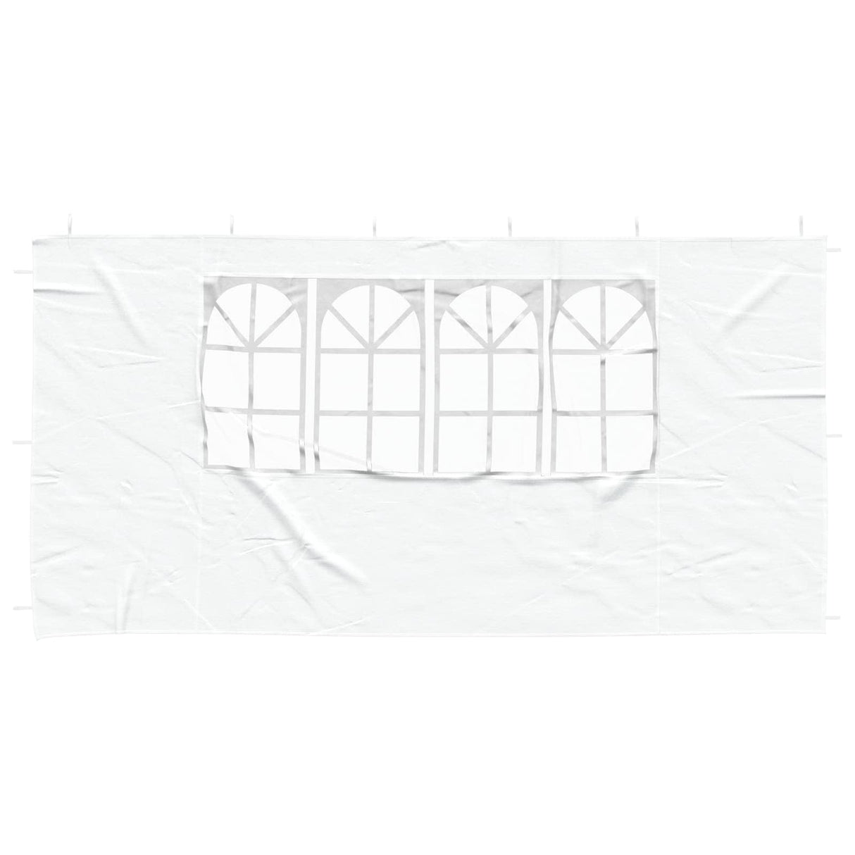 Party Tent Sidewall 2 pcs 400 x 195 cm White PE and Steel