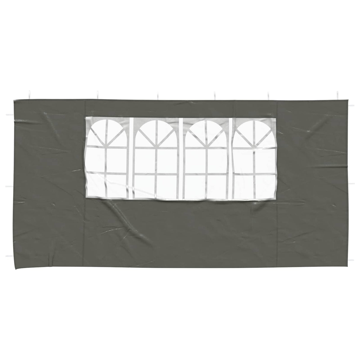 Party Tent Sidewall 2 pcs 400 x 195 cm Anthracite PE and Steel