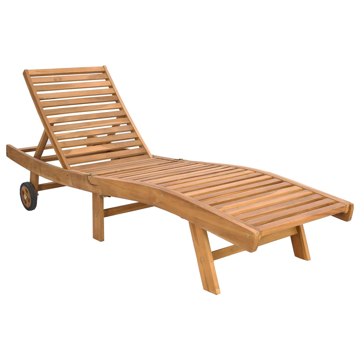 Sun Lounger Polyester Brown and Dark Grey