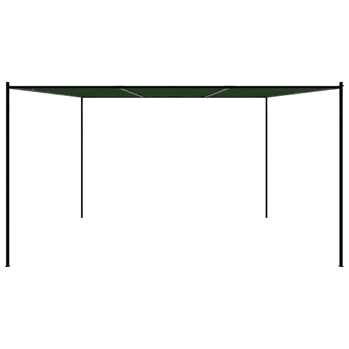Gazebo 4 x 3.98 x 2.67 m Green Polyester and Steel