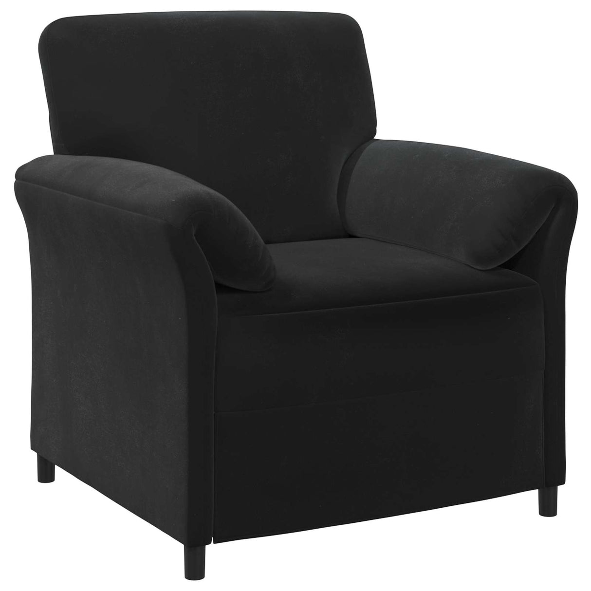 1-Seater Sofa Black 88 x 83 x 95 cm Velvet