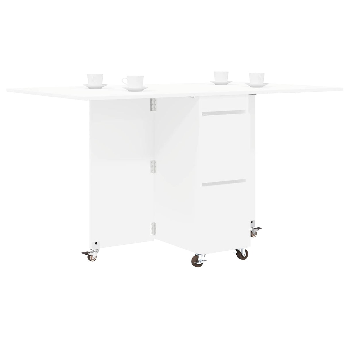 Dinning Table 140 x 80 x 77 cm Engineered Wood White