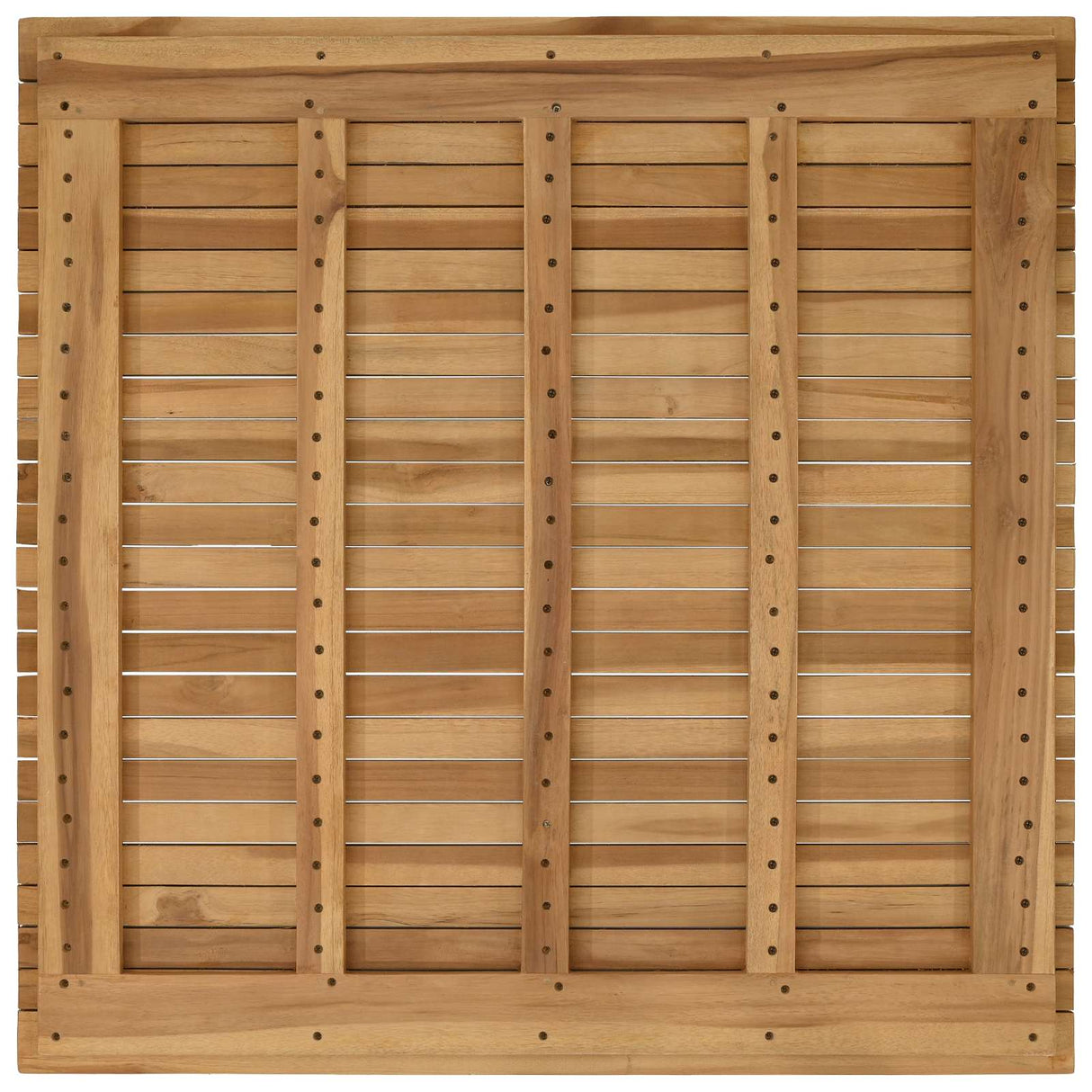 Table Top 90 x 90 x 3.5 cm Square Solid Teak Wood Natural