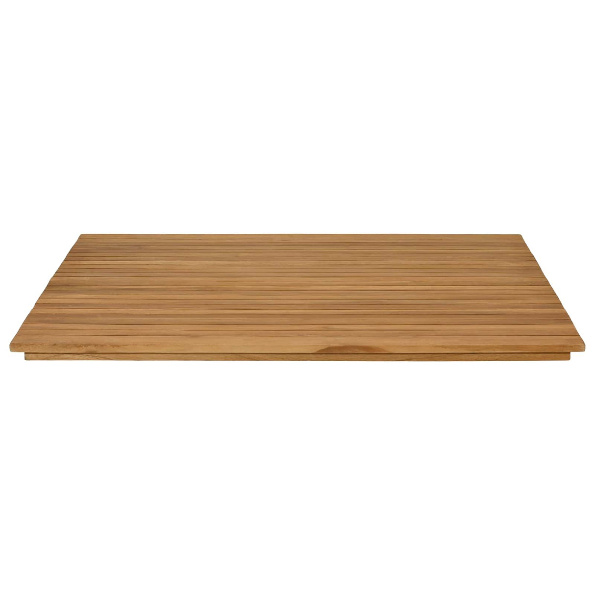 Table Top 90 x 90 x 3.5 cm Square Solid Teak Wood Natural