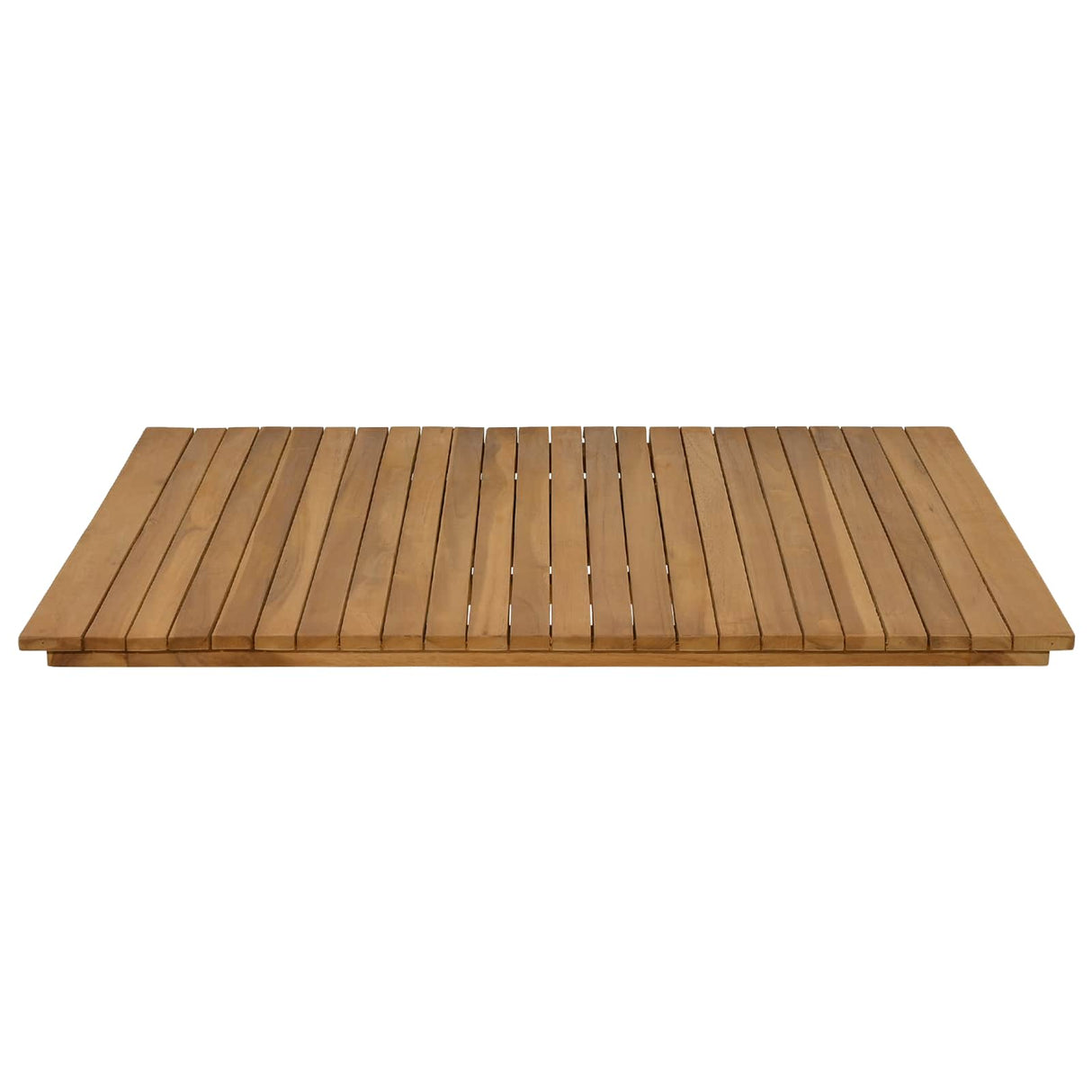 Table Top 90 x 90 x 3.5 cm Square Solid Teak Wood Natural