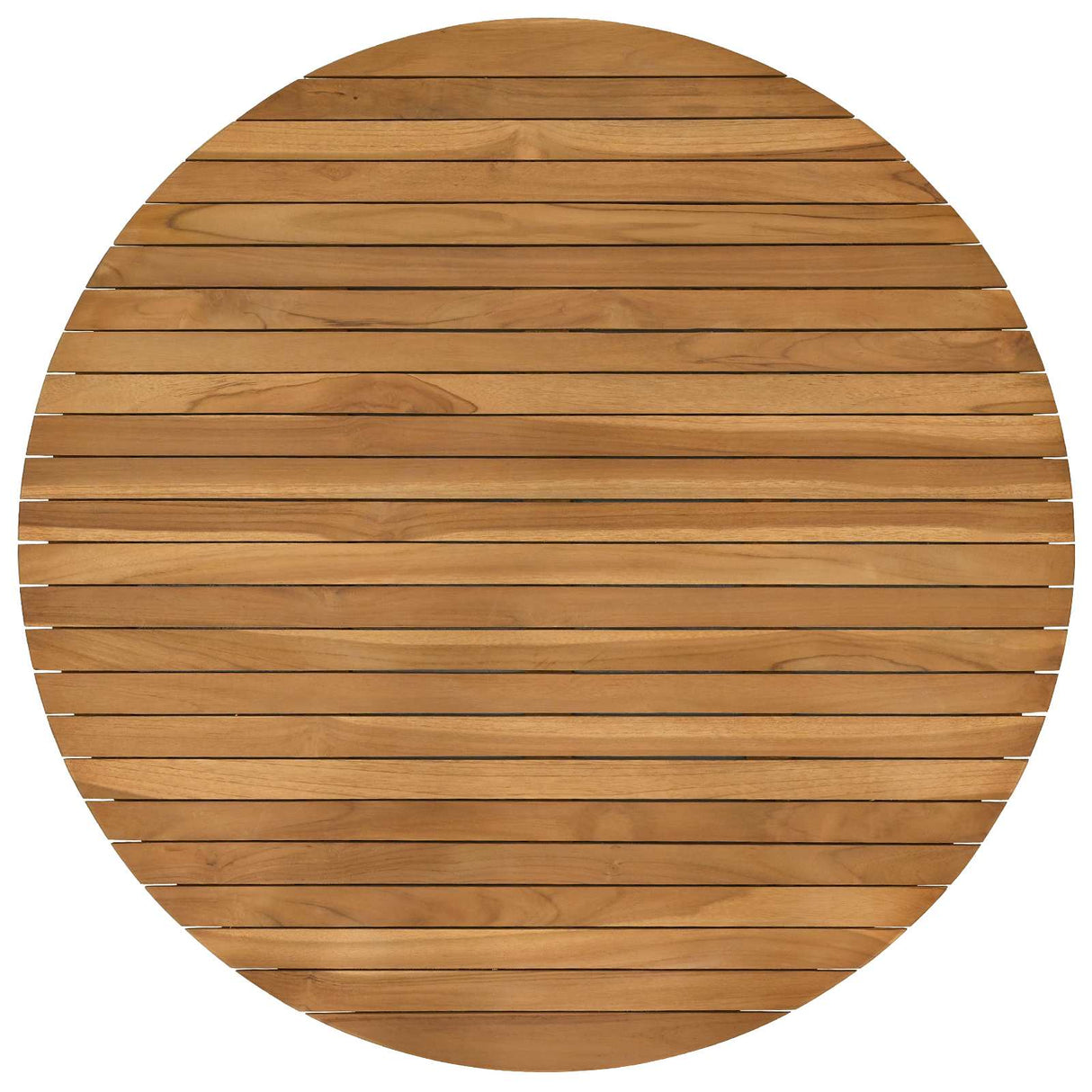 Table Top Ø 90 x 3.5 Round Solid Teak Wood Natural