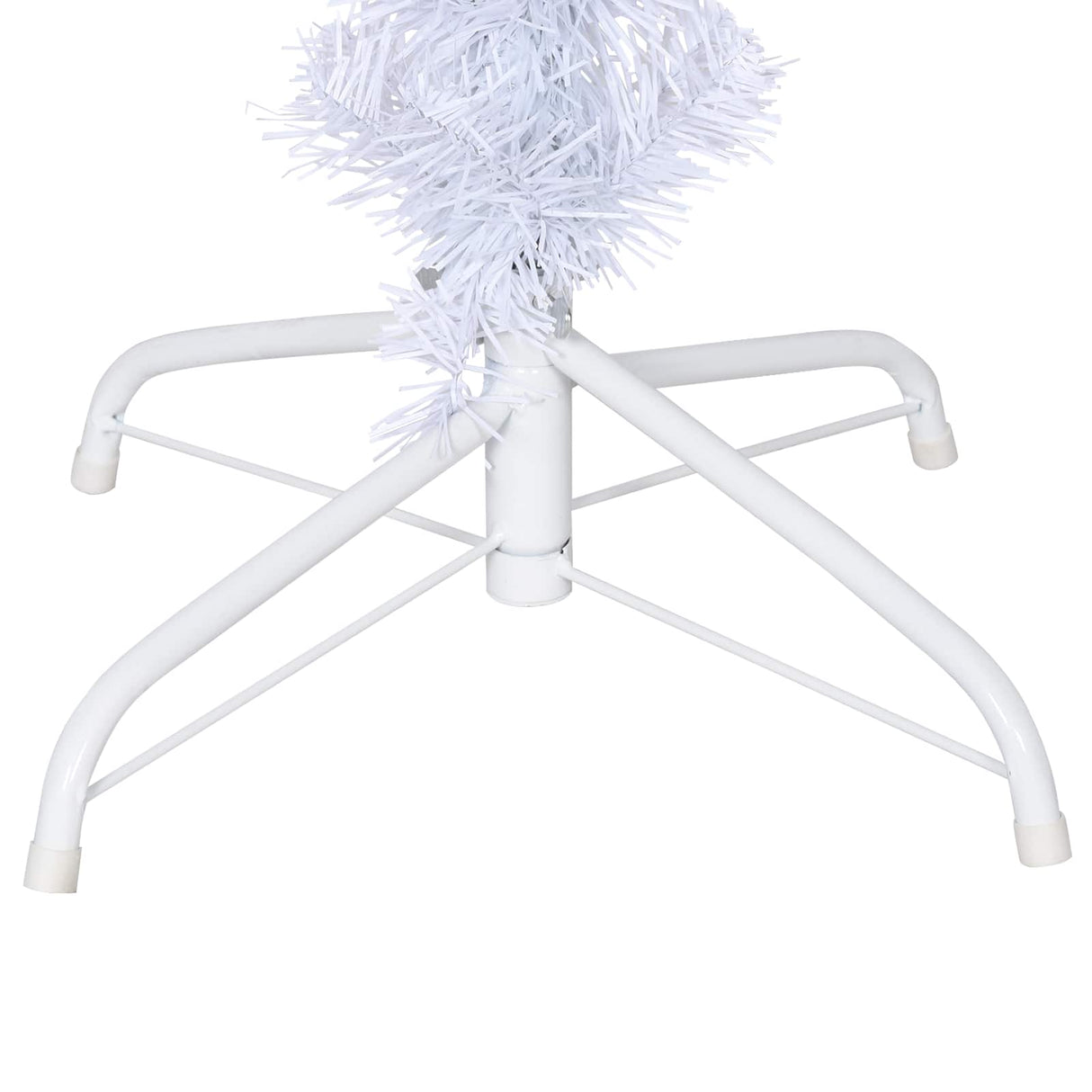Artificial Christmas Tree with Stand White 150 cm PVC and Steel