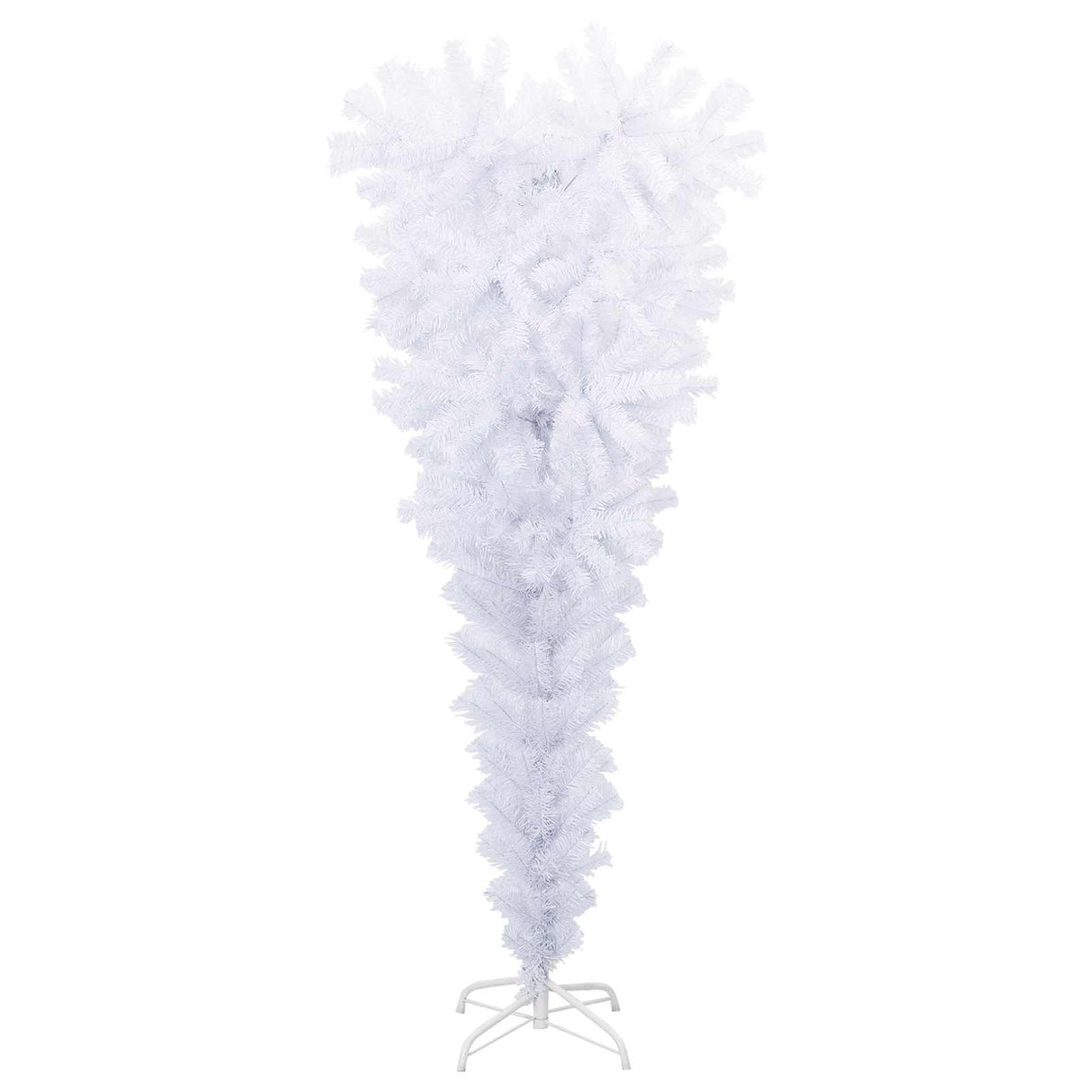 Artificial Christmas Tree with Stand White 150 cm PVC and Steel
