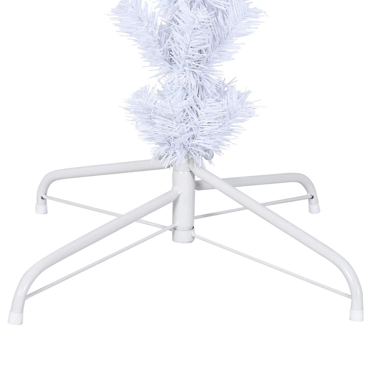 Artificial Christmas Tree with Stand White 210 cm PVC and Steel