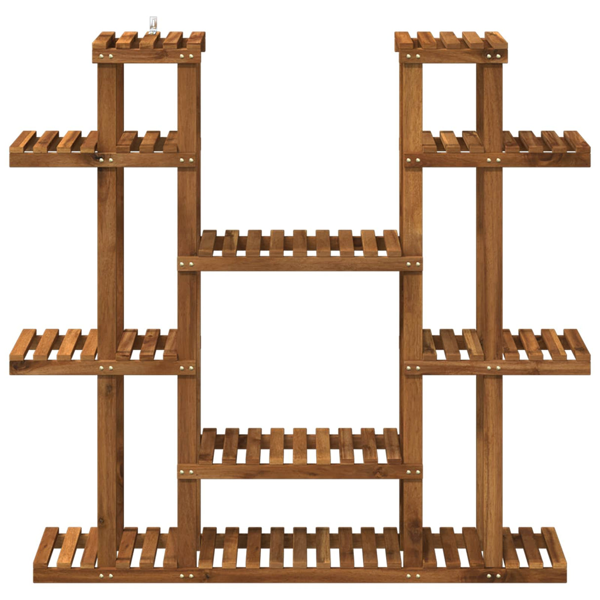 Plant Stand Natural 123 x 25 x 114.5 cm Solid Acacia Wood