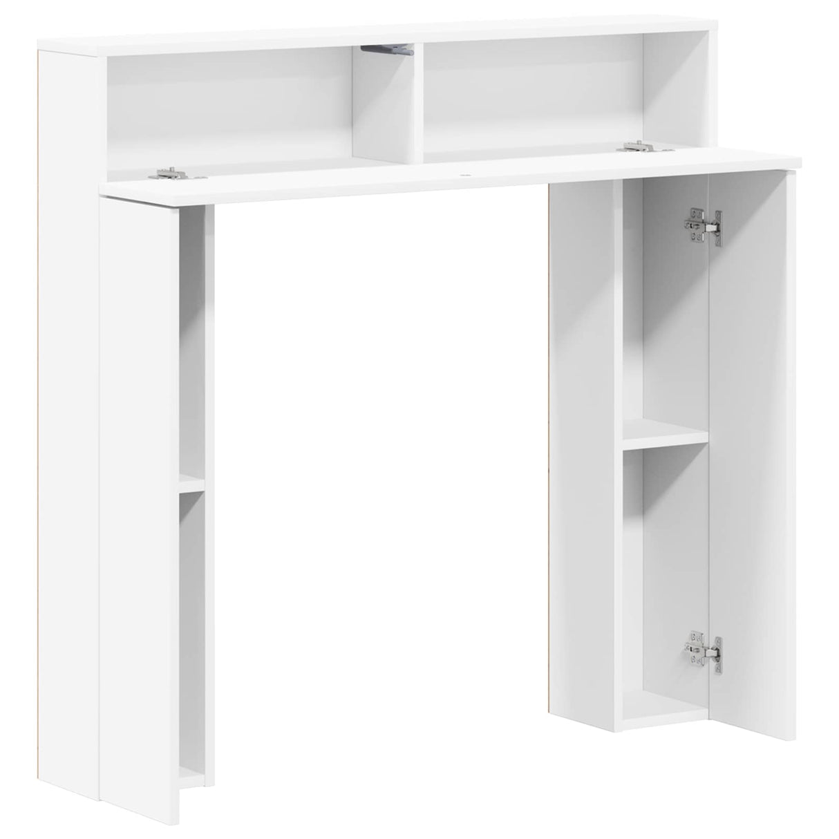 Fireplace Surround White 102 x 18 x 100.5 cm Engineered Wood
