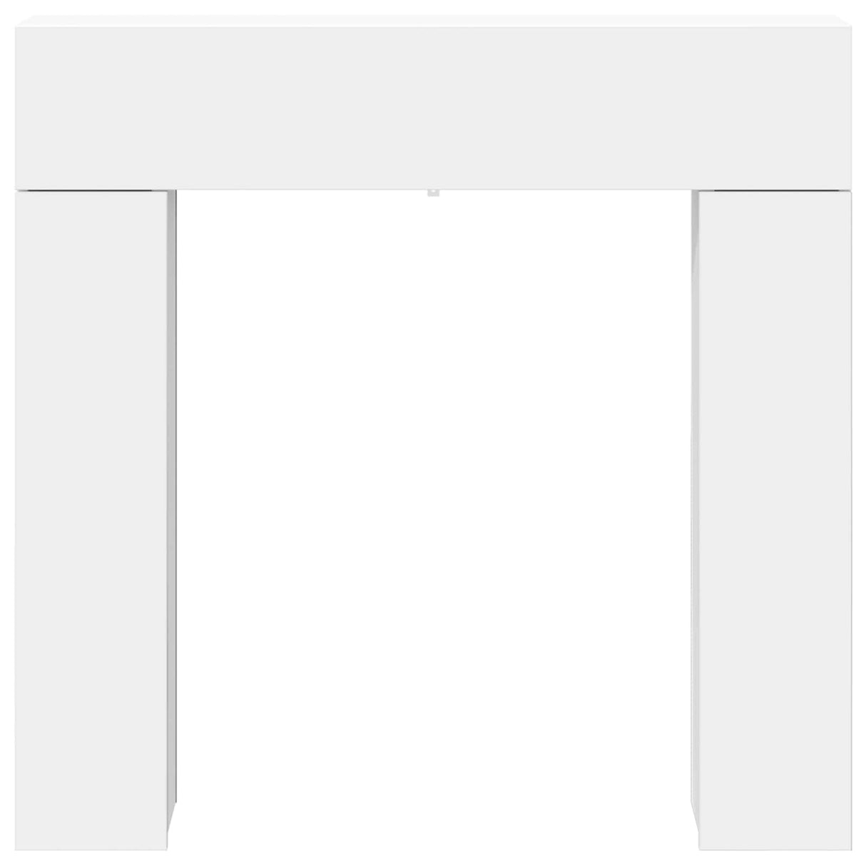 Fireplace Surround White 102 x 18 x 100.5 cm Engineered Wood