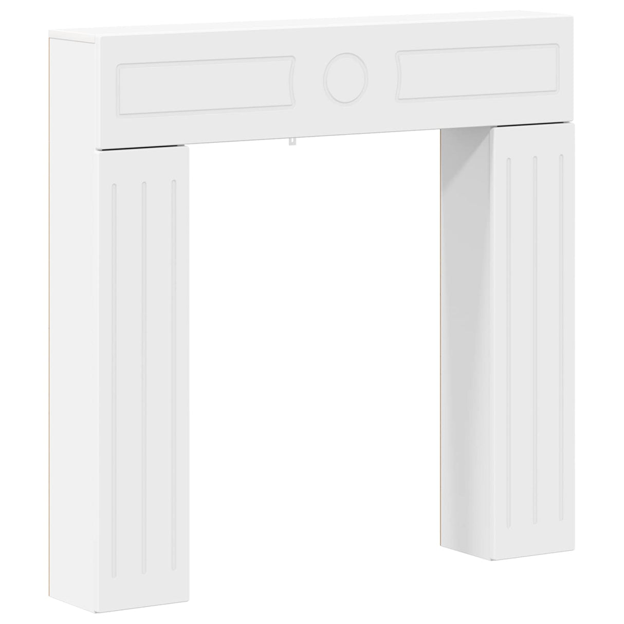 Fireplace Surround White 102 x 18 x 100.5 cm Engineered Wood