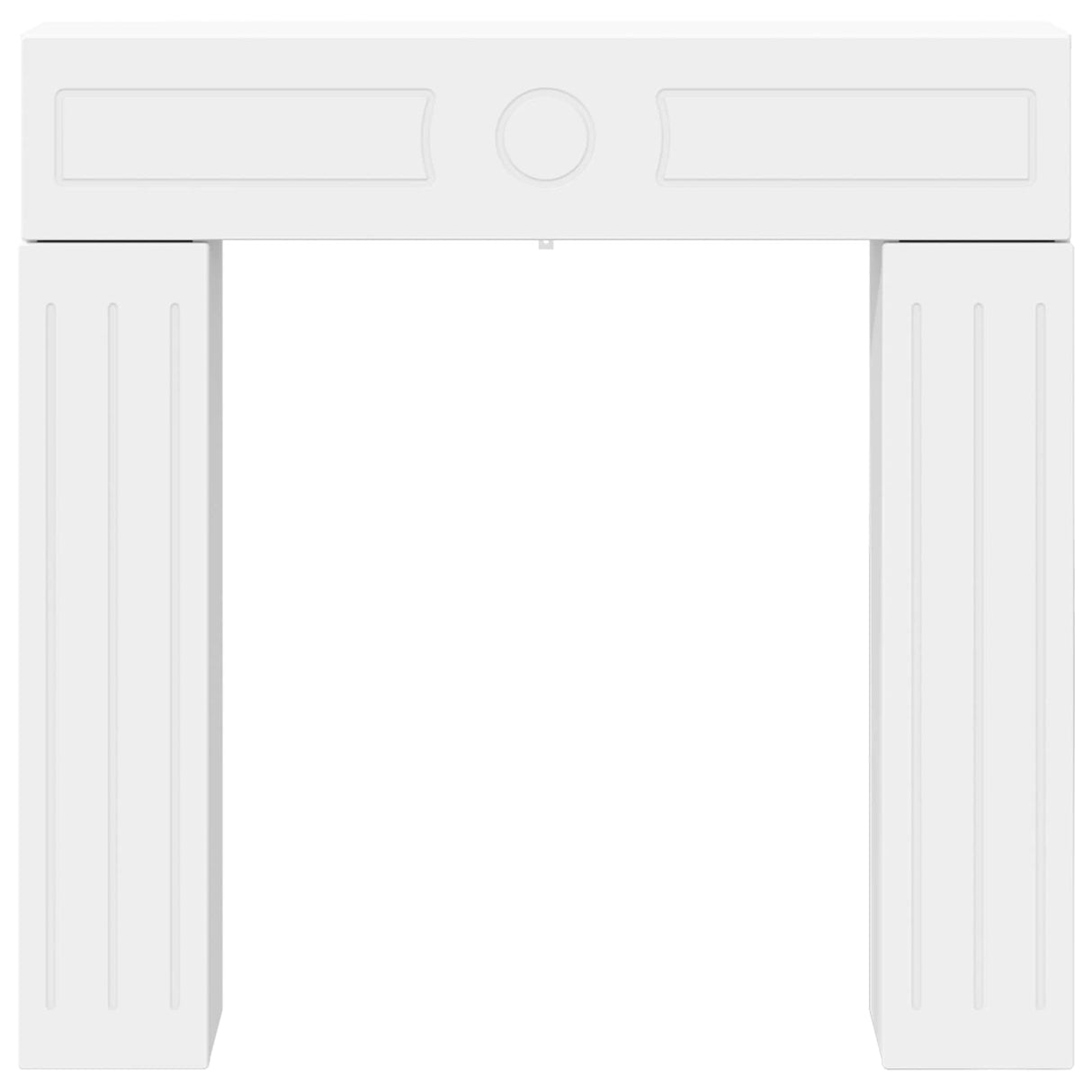 Fireplace Surround White 102 x 18 x 100.5 cm Engineered Wood