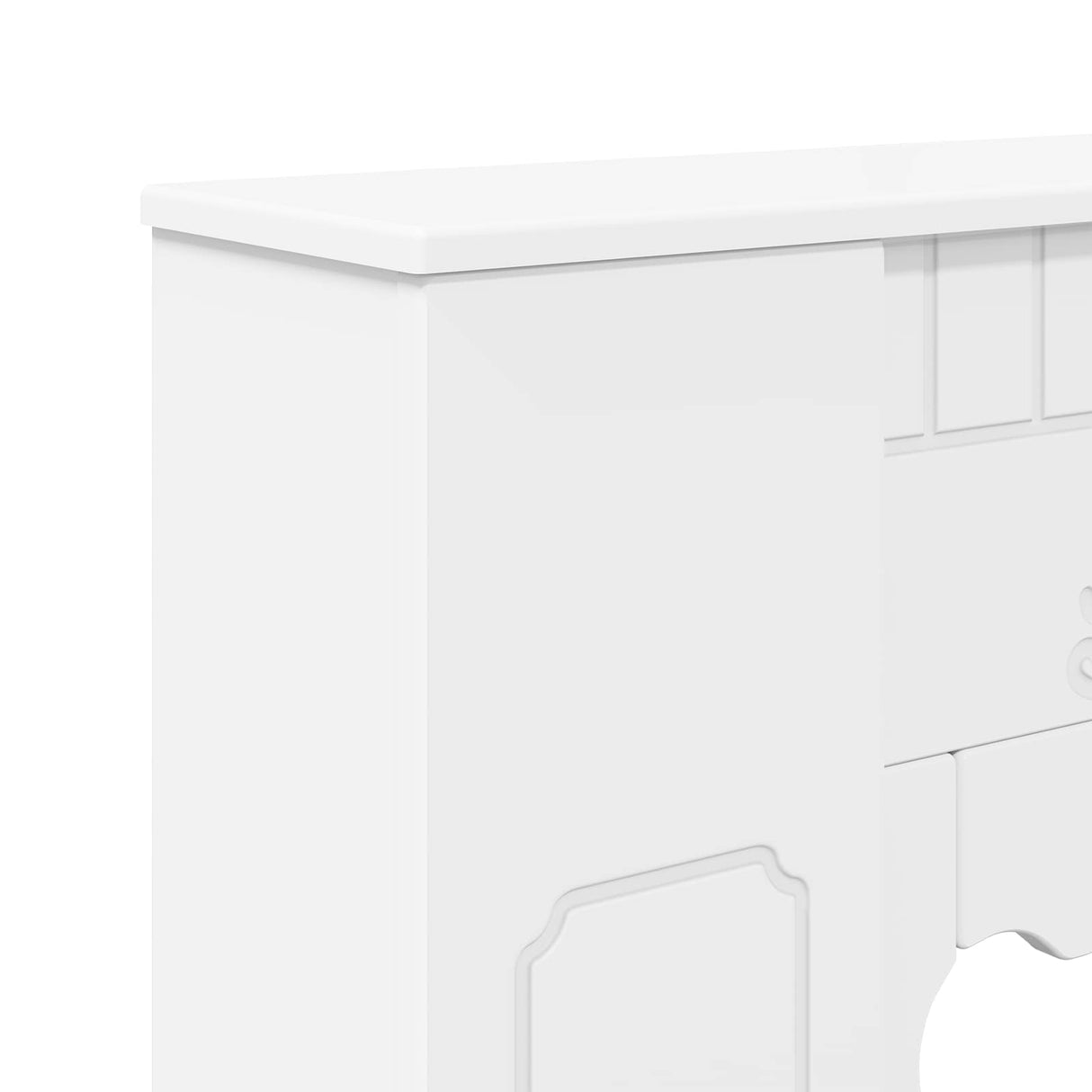 Fireplace Surround White 93 x 20 x 89 cm Engineered Wood