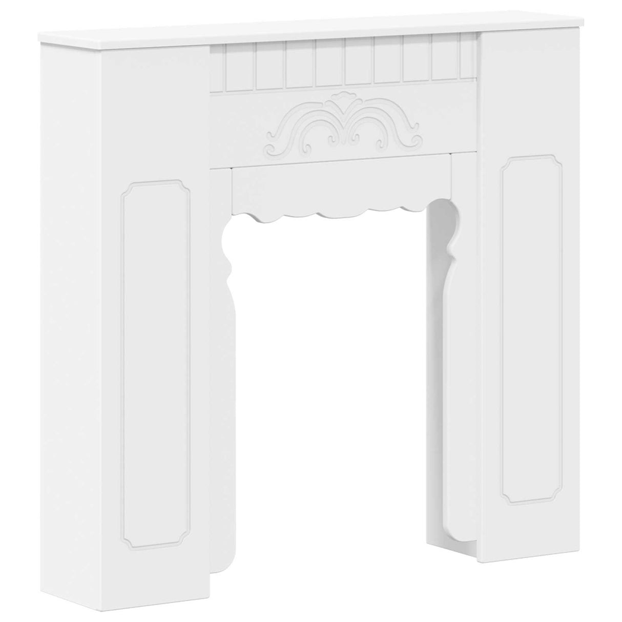Fireplace Surround White 93 x 20 x 89 cm Engineered Wood