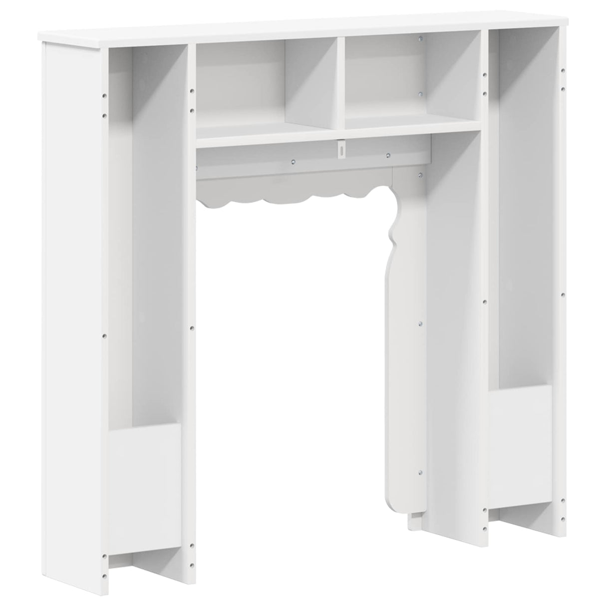 Fireplace Surround White 93 x 20 x 89 cm Engineered Wood