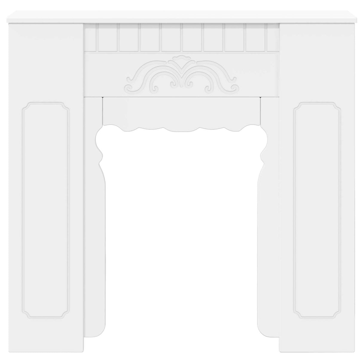 Fireplace Surround White 93 x 20 x 89 cm Engineered Wood