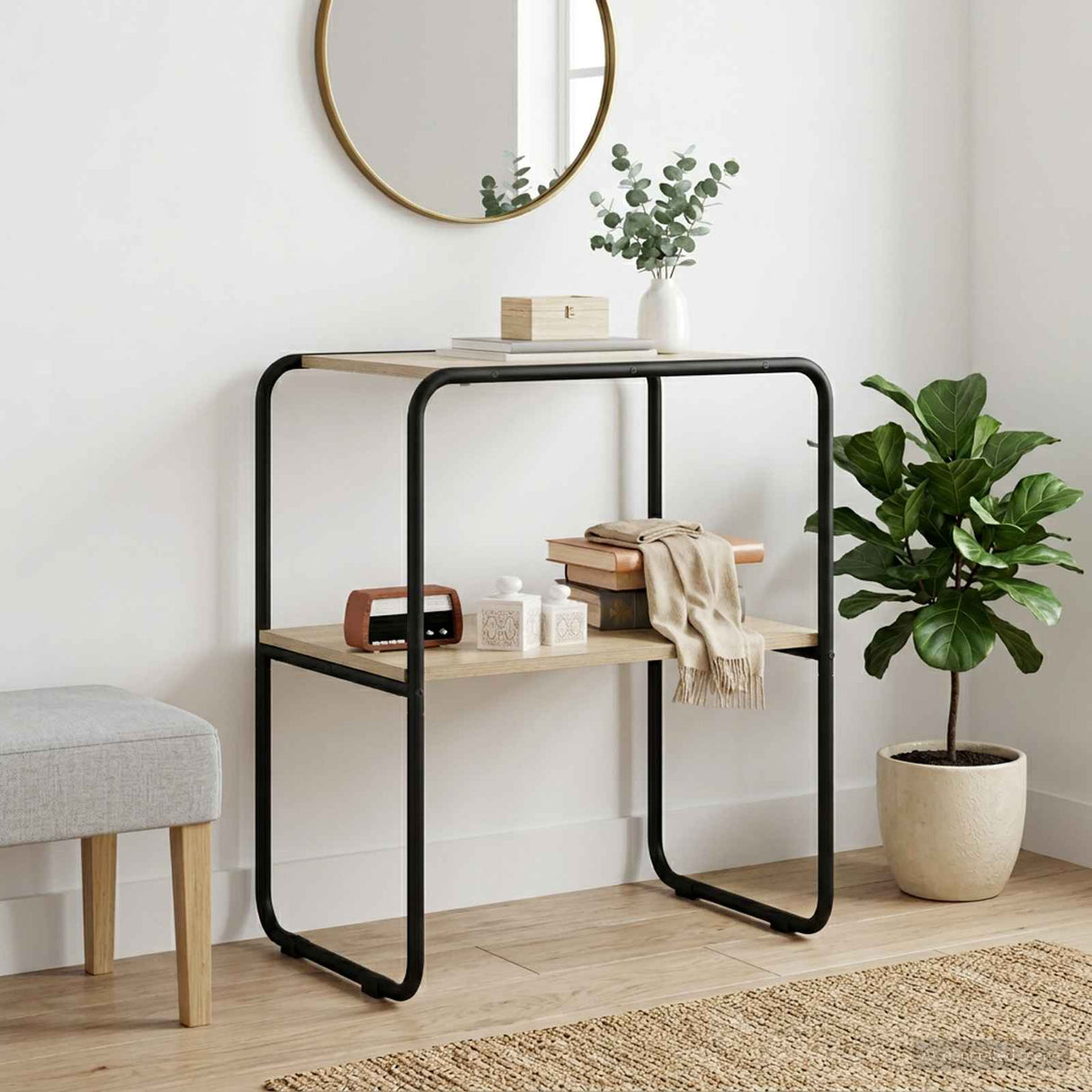 Console Table Sonoma Oak 60 x 42.5 x 70 cm Engineered Wood