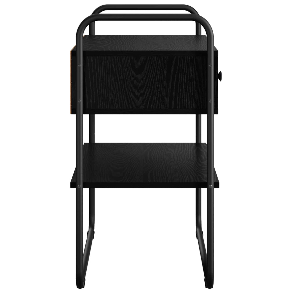 Console Table Black Oak 80 x 40 x 75 cm Engineered Wood