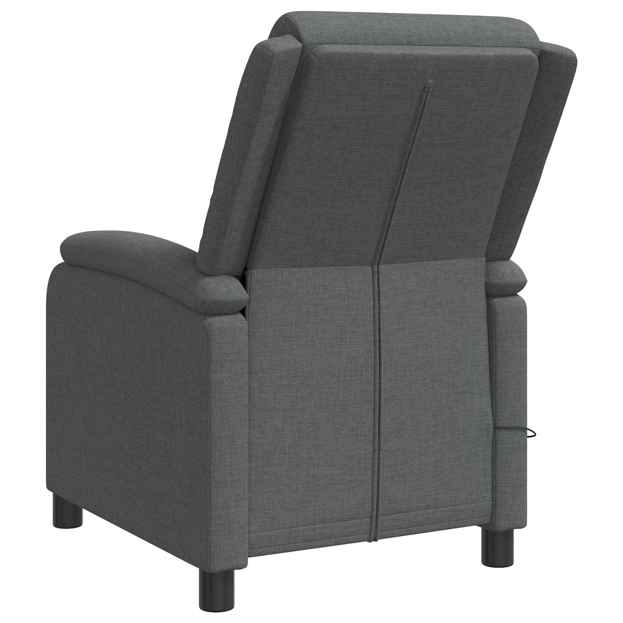 Massage Recliner Dark Grey Fabric