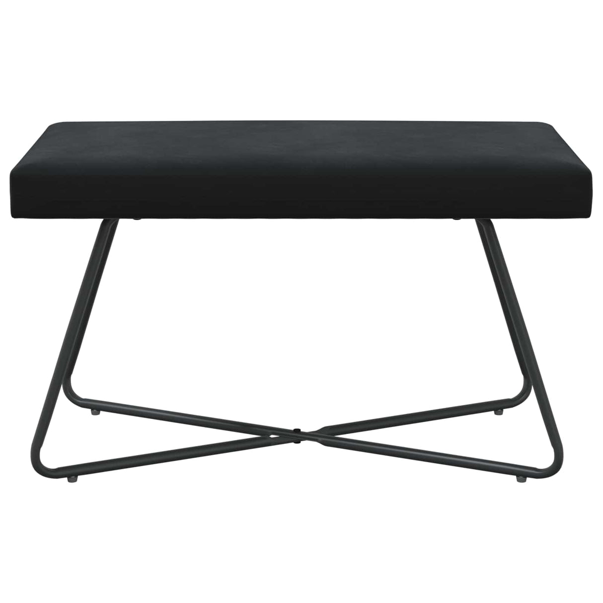 Bench Black 80 x 40 x 45 cm Velvet