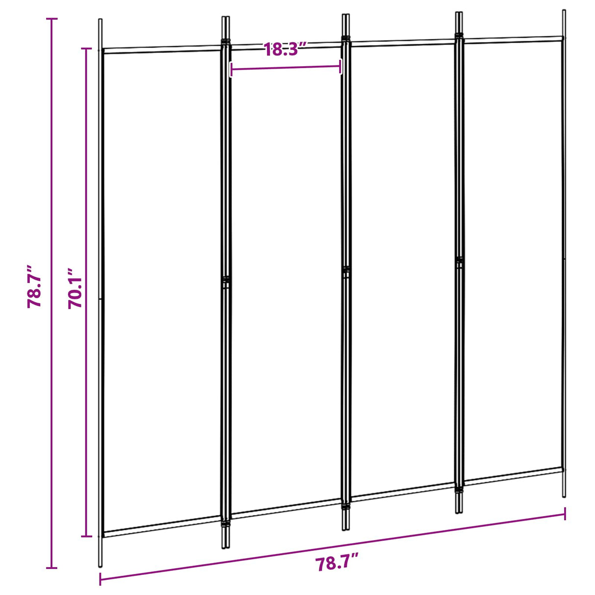 Room Divider polyester steel