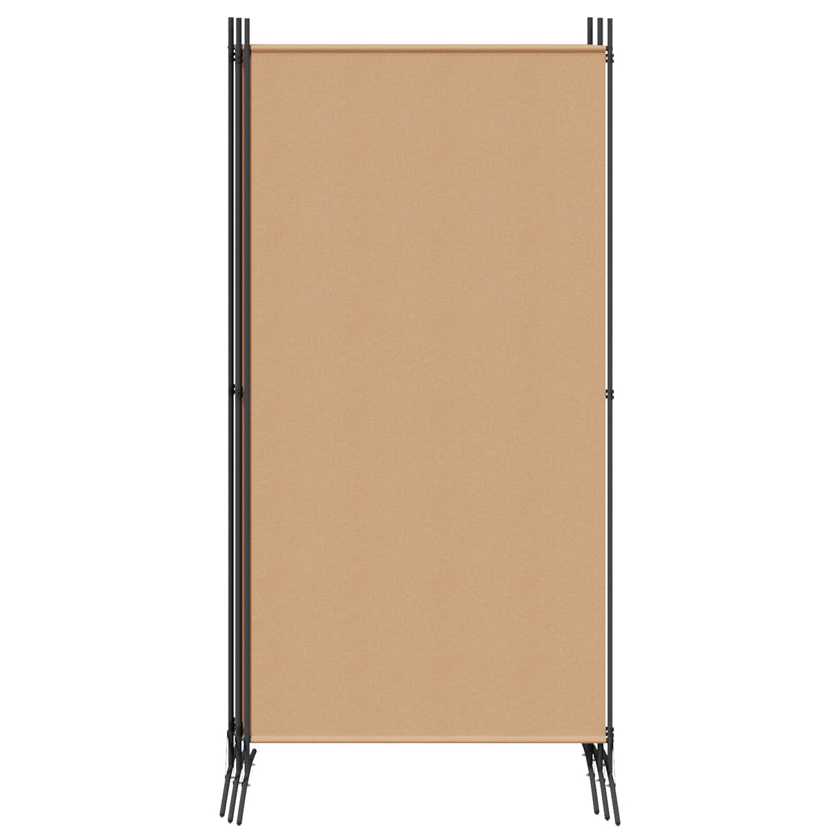 5-Panel Room Divider Beige 433 x 180 cm Fabric