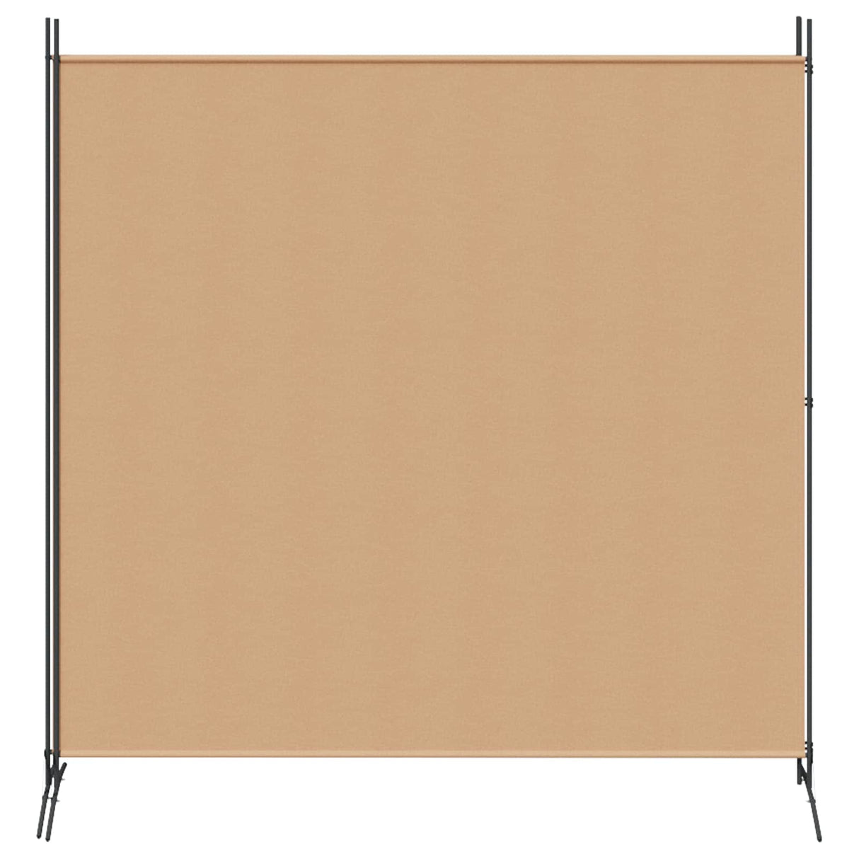 2-Panel Room Divider Beige 348 x 180 cm Fabric