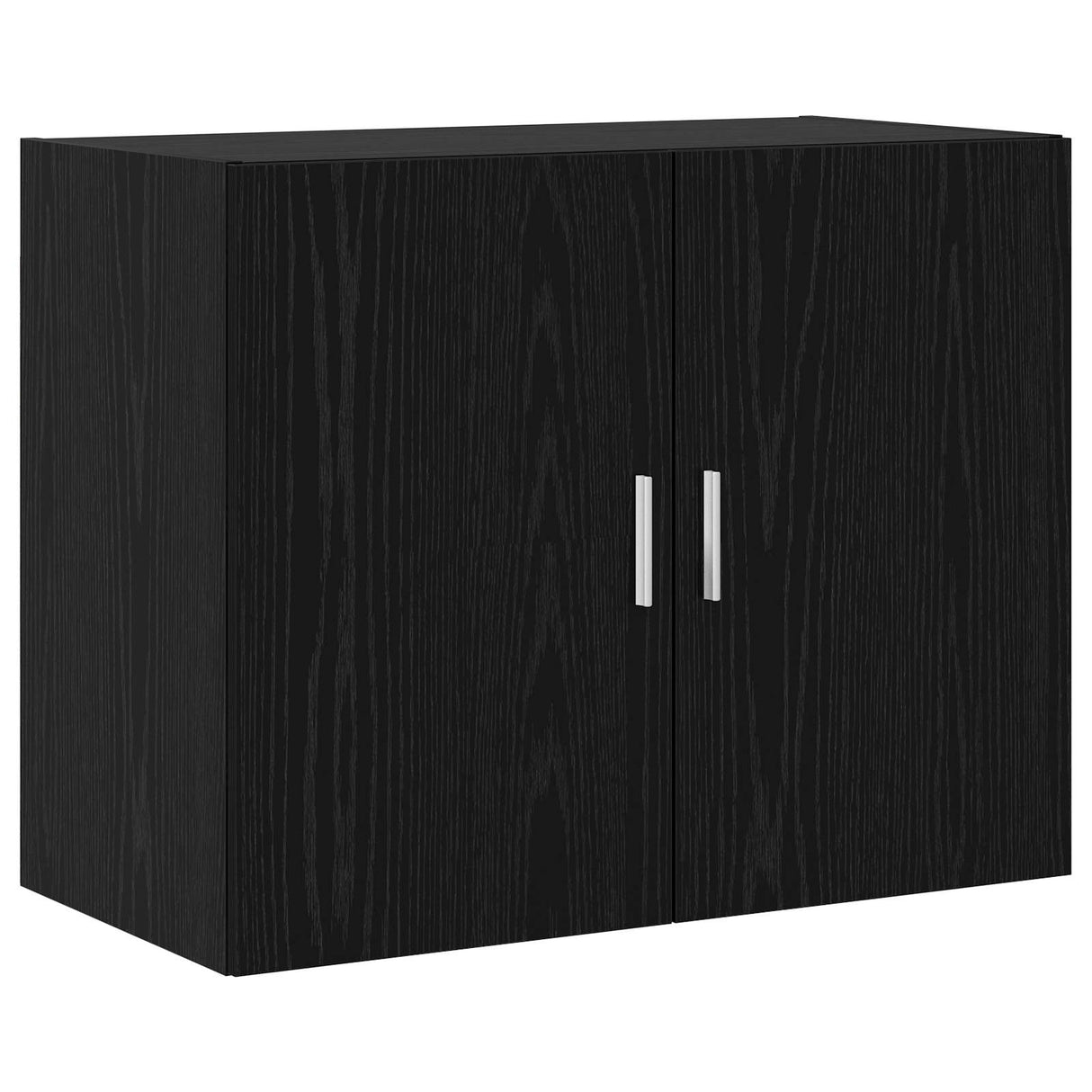 Wall Cabinet Black Oak 80 x 42.5 x 64 cm Engineered Wood
