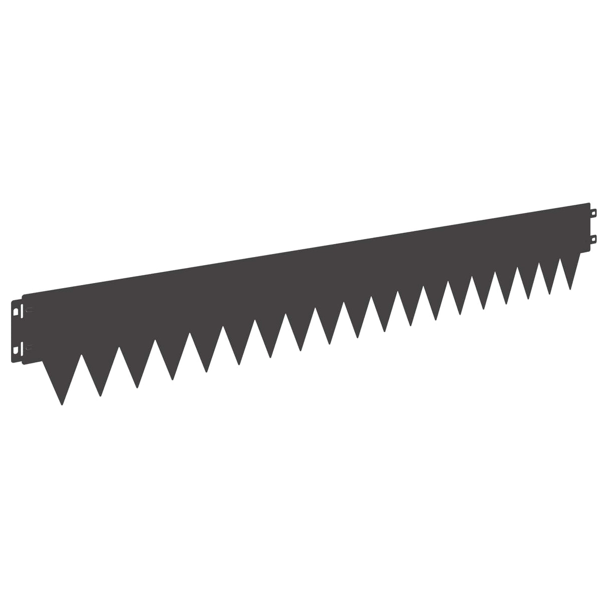 Lawn Edging 10 pcs Length Height 103 x 15 cm Steel Black